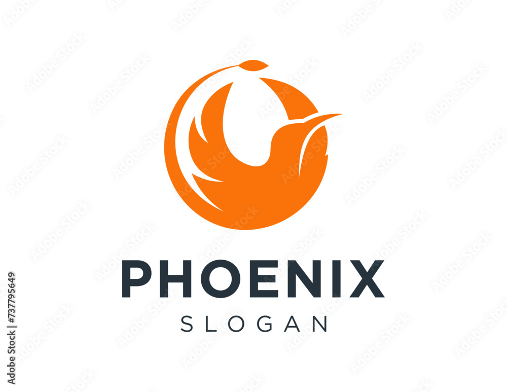 Poster the logo design is about phoenix and was created using the corel draw 2018 application with a white 