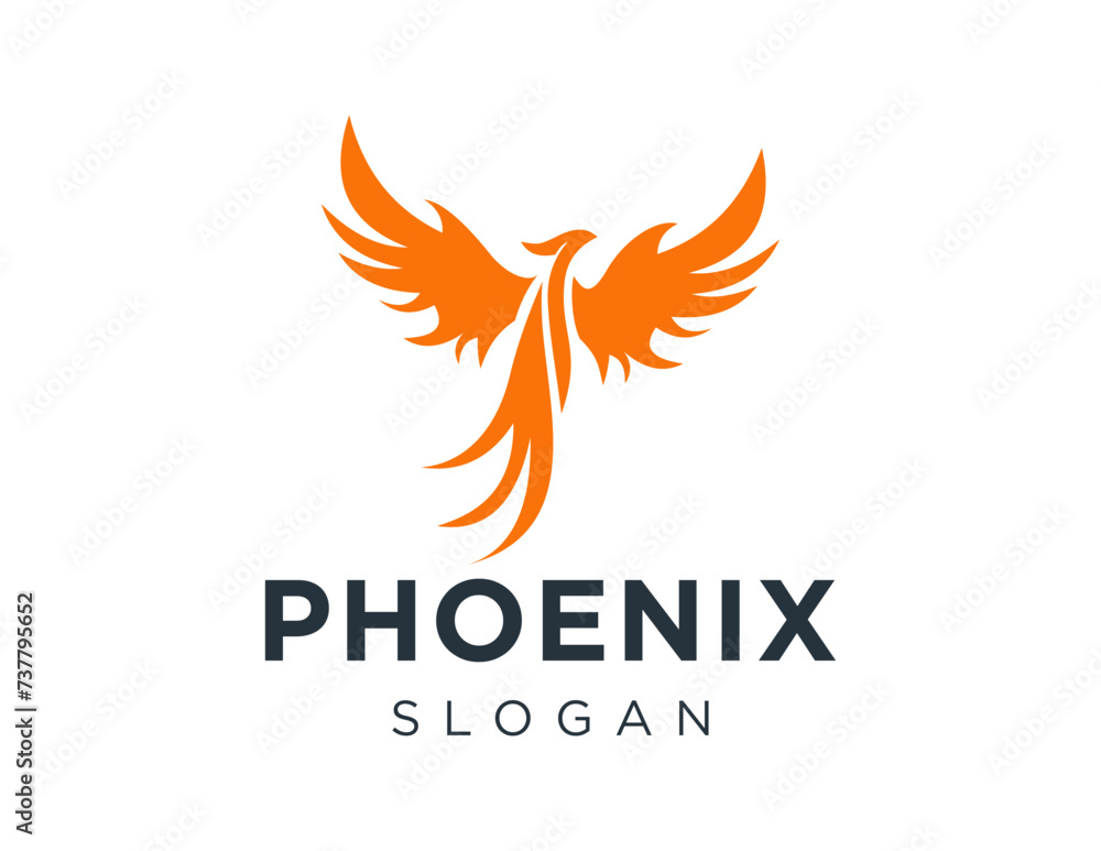 Poster the logo design is about phoenix and was created using the corel draw 2018 application with a white 