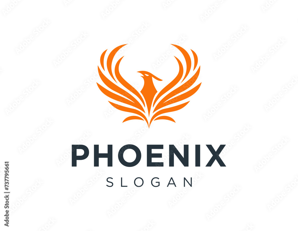 Poster the logo design is about phoenix and was created using the corel draw 2018 application with a white 