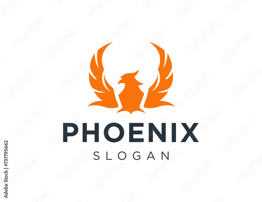 Poster the logo design is about phoenix and was created using the corel draw 2018 application with a white 