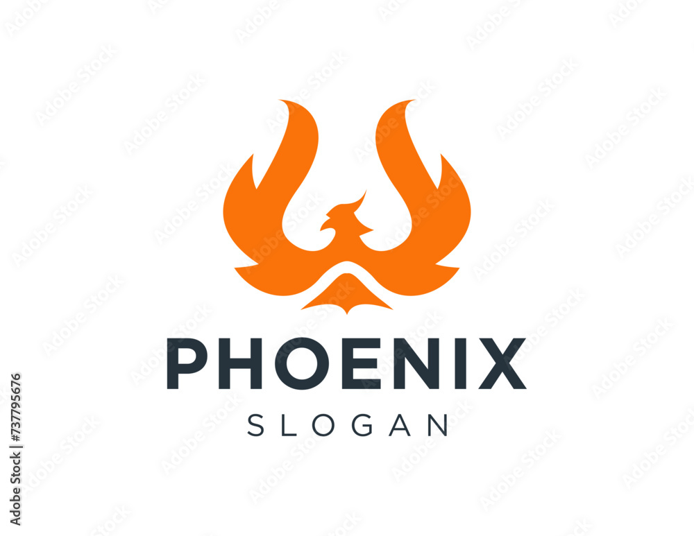Poster the logo design is about phoenix and was created using the corel draw 2018 application with a white 