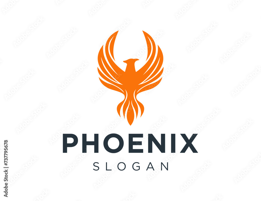Poster the logo design is about phoenix and was created using the corel draw 2018 application with a white 