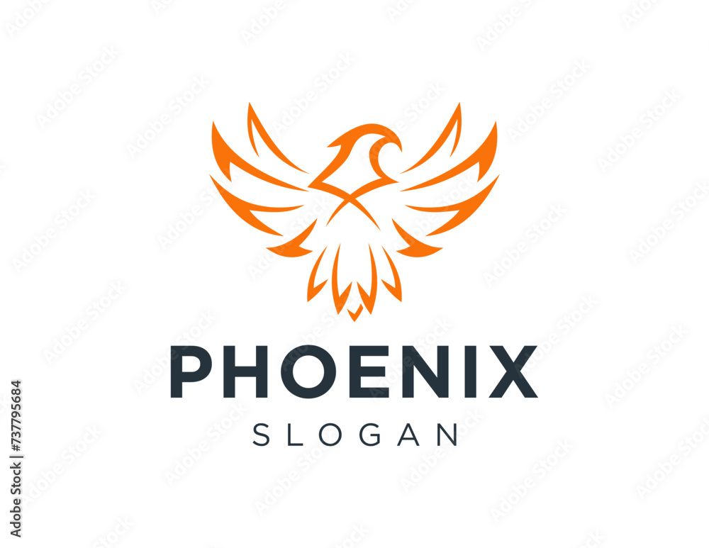 Poster the logo design is about phoenix and was created using the corel draw 2018 application with a white 