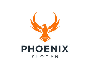 The logo design is about Phoenix and was created using the Corel Draw 2018 application with a white background.