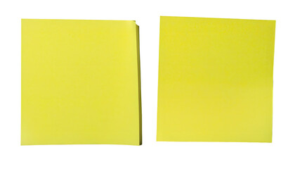 yellow sticky note isolated on white transparent background png