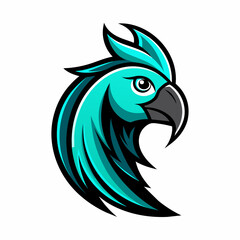 Parrots art look manly logo design inspiration
 silhouette logo