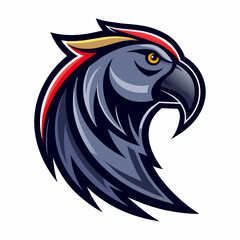 Parrots art look manly logo design inspiration
 silhouette logo