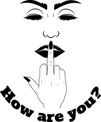 Middle Finger Hand SVG Humor Funny prints