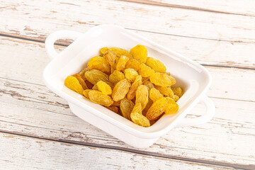 Yellow raisin - dry grape berries