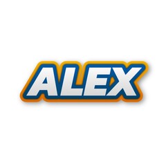 3D Alex name text banner