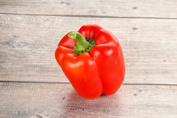 Ripe red Bulgarian bell pepper