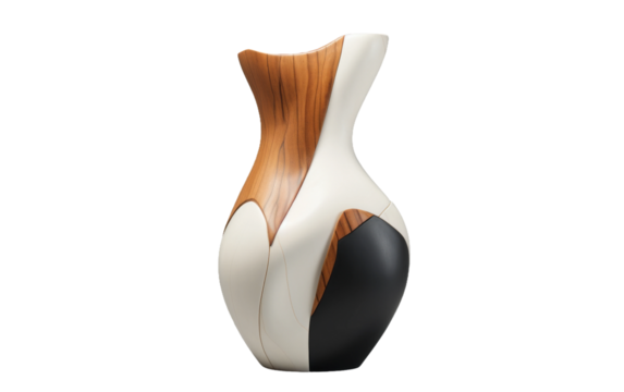 Quaint Asymmetrical Planter on transparent background