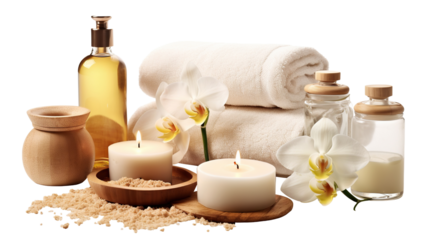 Spa wellness accessories cut out