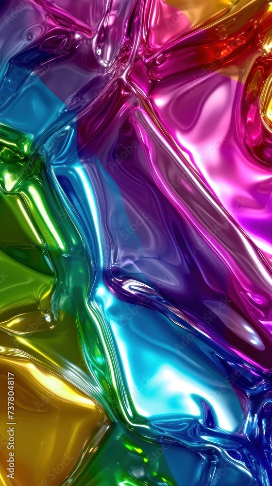 Poster abstract background of multicolored liquid with some smooth lines in it. banner.