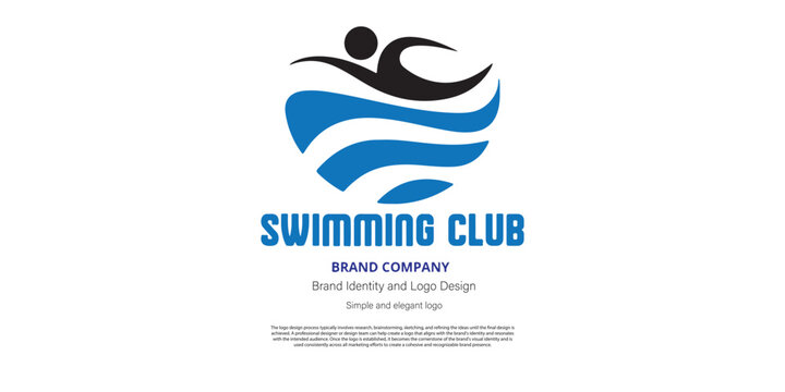 Swimming logo design for swimming club or graphic designer