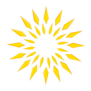 sun icon isolated on transparent background	