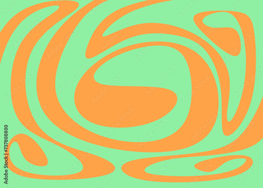 Poster abstract background with curly lines pattern