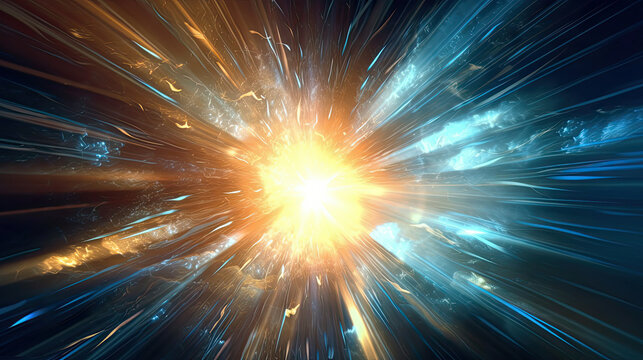 Star Burst in the Middle of the Image