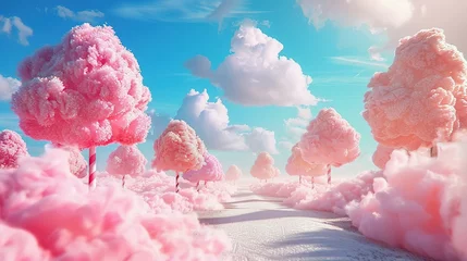 Fotobehang Cotton candy land © Jennifer