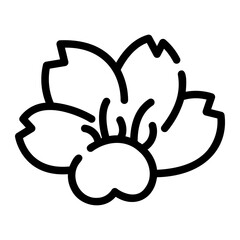 sakura Line Icon © Barudak Lier