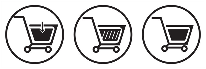 Shop cart icon, buy symbol. Shopping basket icon sign. shopping cart vector.