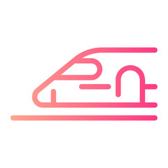 shinkansen Line Gradient Icon