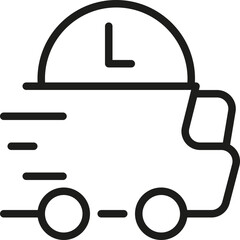 Regular Flashsale Fast Delivery Icon in Line Style