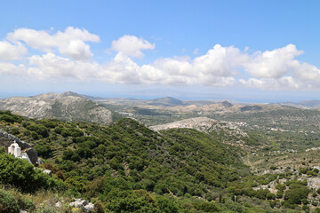 Mountain landscape on the Cyclades island of Naxos-Greece 