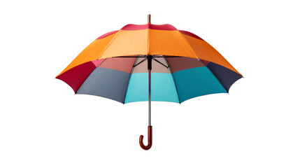 multicolor colorful umbrella isolated on white  - obrazy, fototapety, plakaty