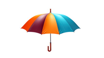 multicolor colorful umbrella isolated on white 