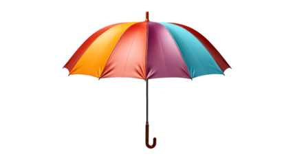 multicolor colorful umbrella isolated on white 
