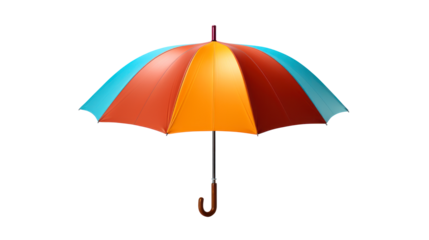 multicolor colorful umbrella isolated on white 