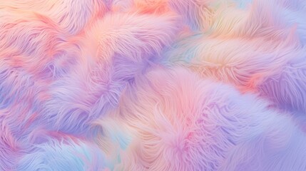Obraz premium An ethereal masterpiece in shades of pink and lilac, capturing the softness and texture of animal fur through a stunning fabric painting