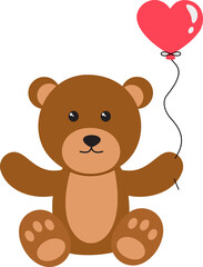 Valentine Animal Illustration