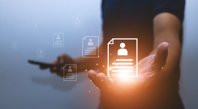 Human resource management, recruiting, hiring, hiring people, concepts, human resources job applicant selection The process of selecting people to participate in the event HR Leadership Recruitment