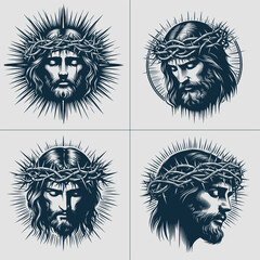 Jesus Christ Crown of Thorns Vector File