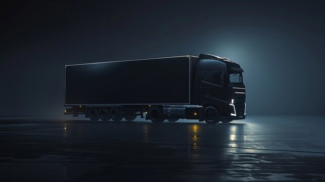 night cinematic truck presentation minimalist design
