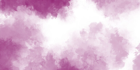 Fototapeta premium Brushed Painted Violet ink and watercolor textures on white background. Old grunge purple texture rose beige fantasy Peach Blush Color Print. Paint leaks and ombre effects.