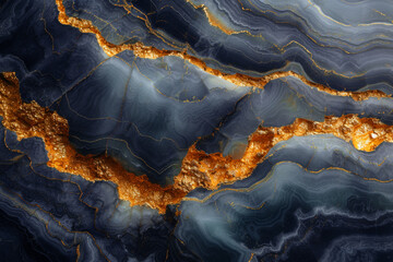 Green and gold marble swirl pattern