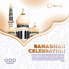 Ramadan poster design, Ramadan holiday celebration