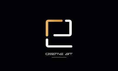 Obraz premium ER, RE, E, R abstract letters logo monogram