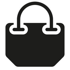 Flashsale Shopping Bag Icon in Glyph Style