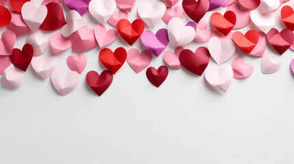 background many hearts paper