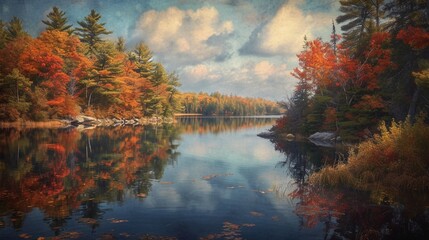 Vibrant Lake Views in Fall