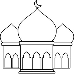 Islamic Mosque Outline