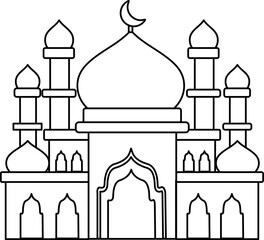 Islamic Mosque Outline