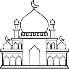 Islamic Mosque Outline