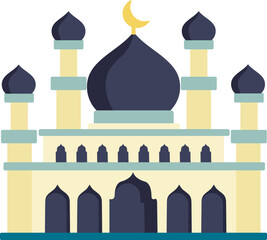 Mosque Illustration, Ramadhan Mosque Icon