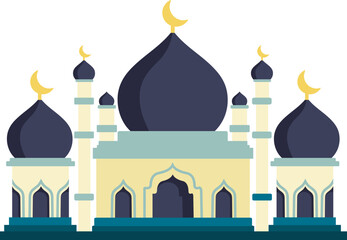 Mosque Illustration, Ramadhan Mosque Icon