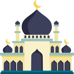 Mosque Illustration, Ramadhan Mosque Icon